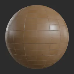 Procedural Brown Tiles Floor