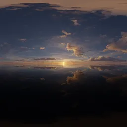 Dramatic Cloudy Sunset Sky