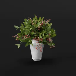 Red Berry Greenery Arrangement