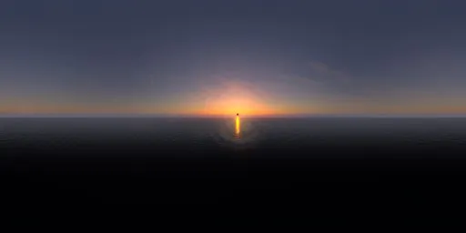 Sunset Red Sun HDR