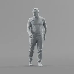 Lowpoly Male Walking