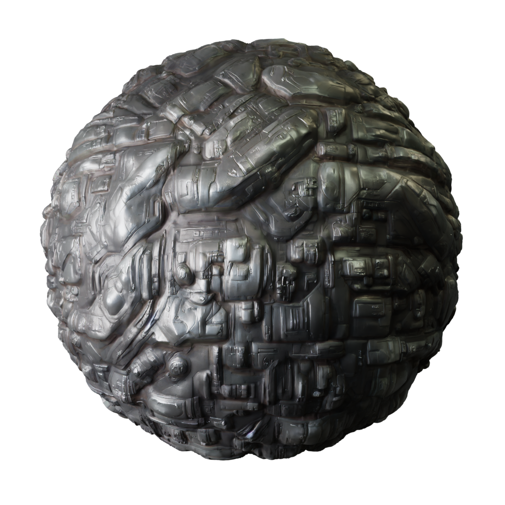 old-sci-fi-tech-wall-free-3d-metal-materials-blenderkit