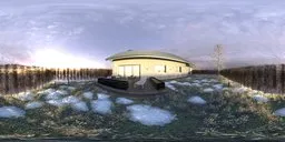 Garden Winter Morning