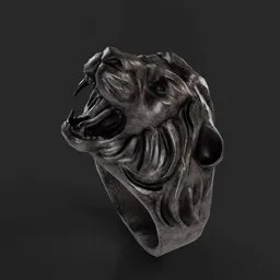 Lion Head Ring