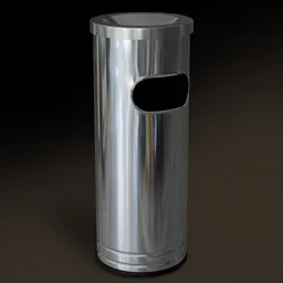 Round Ash Tray Trash Bin