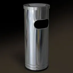 Round Ash Tray Trash Bin