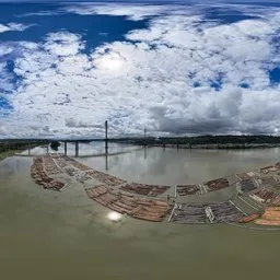City River Bridge Clouds