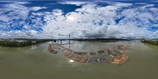 City River Bridge Clouds