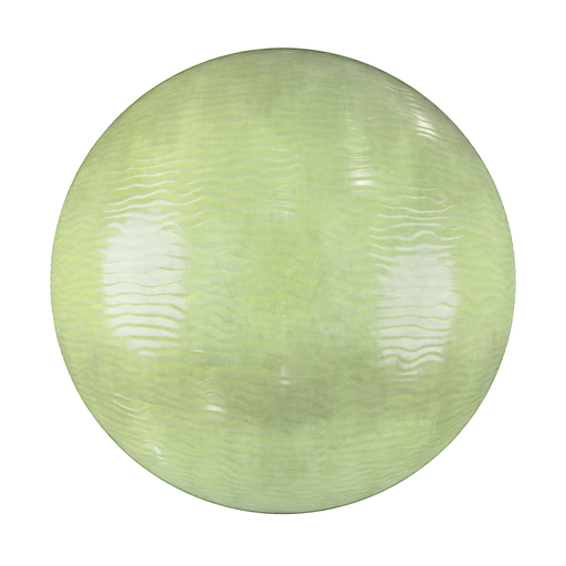 Wavy green glass