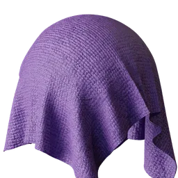 Violet Terrycloth Fabric