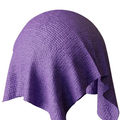 Violet Terrycloth Fabric