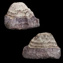 Layered Sedimentary Mineral Stone