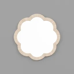 Cane Wavy Wall Mirror