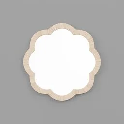 Cane Wavy Wall Mirror