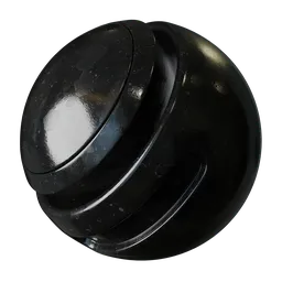 Black decorative plastic