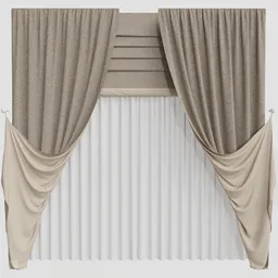 GD Roman and Cotton Curtain