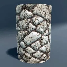 Stone Cylinder Post Pillar Quartz