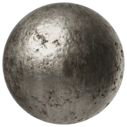 Worn Titanium Metal