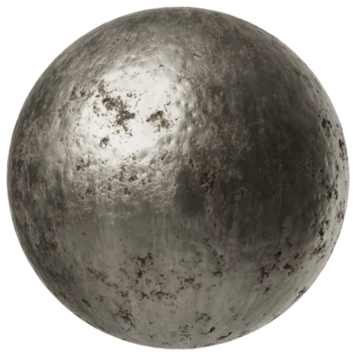 Worn Titanium Metal