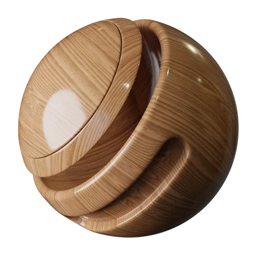 Polished Oak Wood
