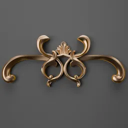 Intricate Blender 3D classic ornament model enhancing design detailing efficiency.