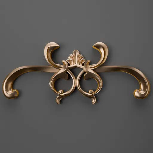 Intricate Blender 3D classic ornament model enhancing design detailing efficiency.