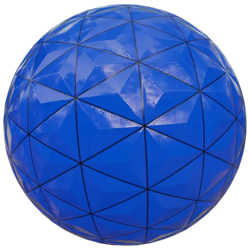 High-quality blue geometric pyramid texture, ideal for PBR 3D rendering in interiors.