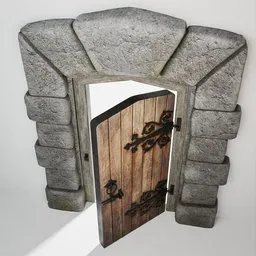 Medieval Castle Door 51