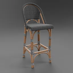 St Germain Resin Armless Stool