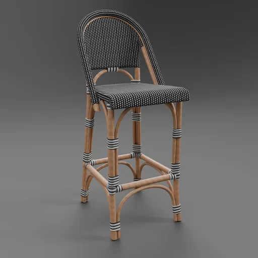 St Germain Resin Armless Stool