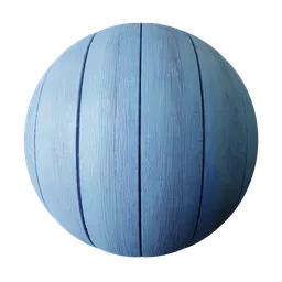 High-resolution blue painted wood texture for 3D modeling, tiling 2K PBR material suitable for Blender and 3D apps.