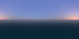 High-resolution ocean HDR with sunset lighting for realistic 3D scene illumination.