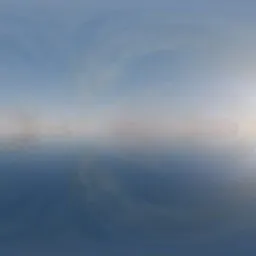Soft Blue Overcast Sky with Sun Rays