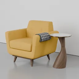 Hughes Apartment Chair in Bentley Daisey
