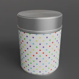 Round food can