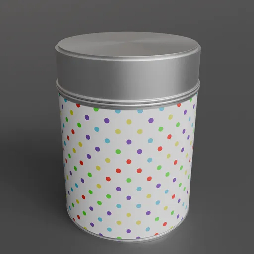 Round food can