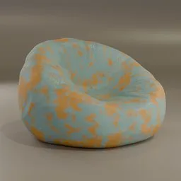 Children's bright pouf