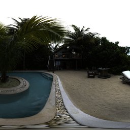 Maldives Swimming Pool 2K HDR Image