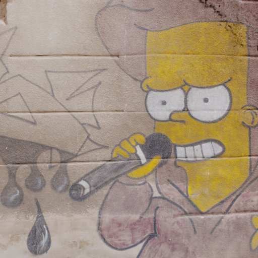 Graffiti Spongebob and Bart Simpson | FREE Urban Environment models ...