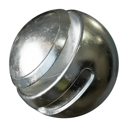 Scratched Polished Steel