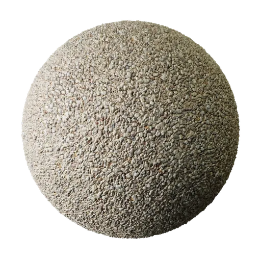 High-resolution pebble dash texture for 3D applications, featuring roughcast stone with PBR maps.