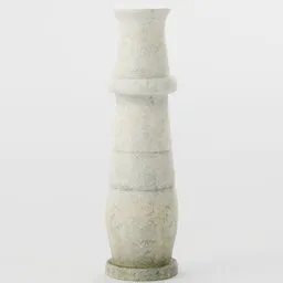 Ancient Egyptian-style 3D stone pillar, low-poly PBR texture, for Blender, suitable for desert scenes.