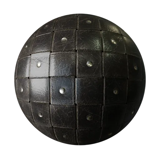 Studded Woven Leather Tiles