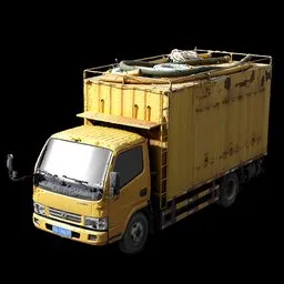 Scan yellow truck