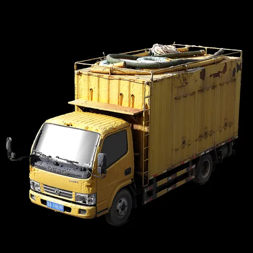 Scan yellow truck