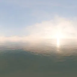 Golden Hour Over Sea
