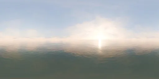 Golden Hour Over Sea