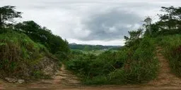 Hillside roads before the storm