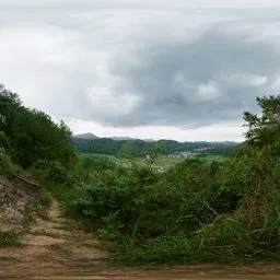 Hillside roads before the storm