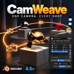 CamWeave – Smooth Multi-Shot Camera Rig for Blender